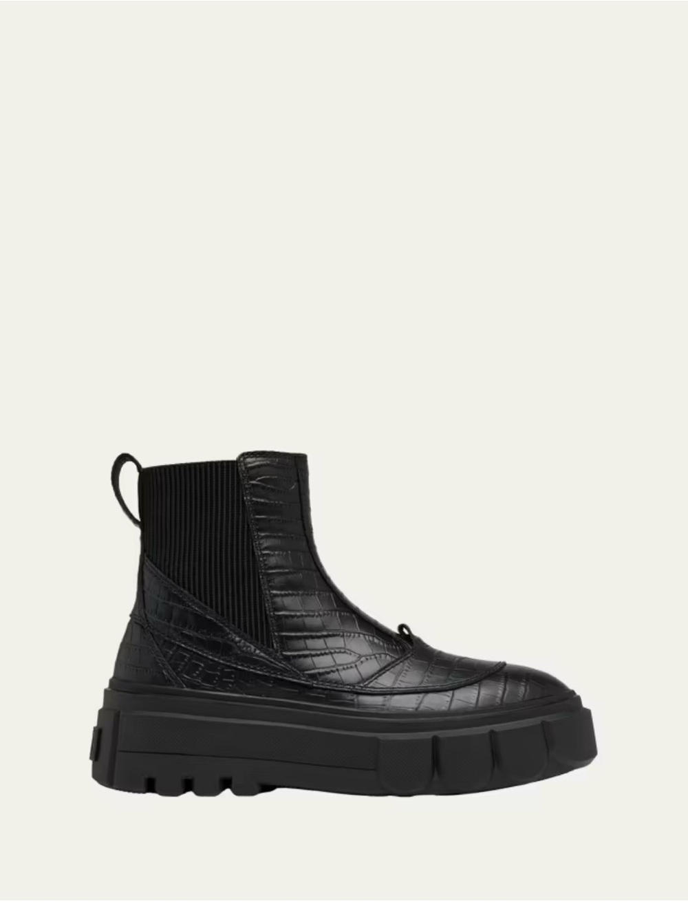 SOREL Brex Chelsea Black Croc Embossed Waterproof Platform Boots Size7
